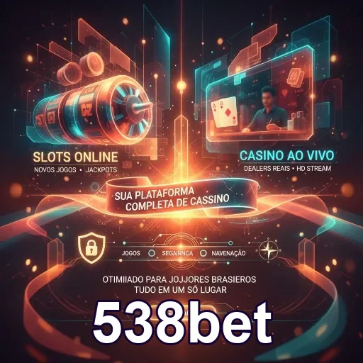 Interface do aplicativo 538bet com jogos e segurança destacados.