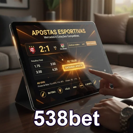 Tela de apostas da 538bet com interface de uso fácil.