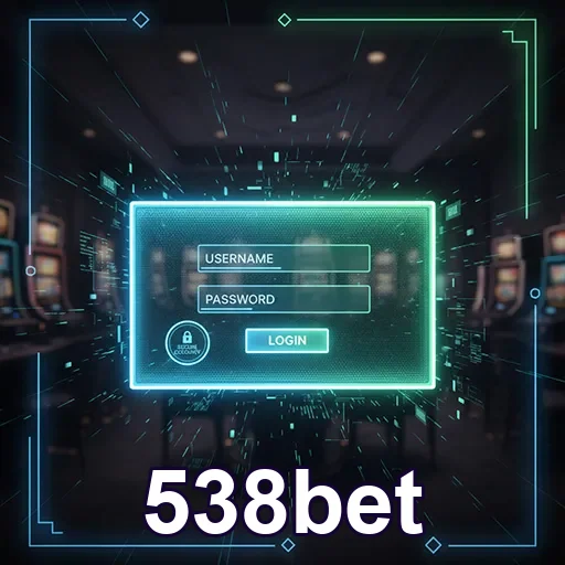 Tela de login com suporte VIP na 538bet.
