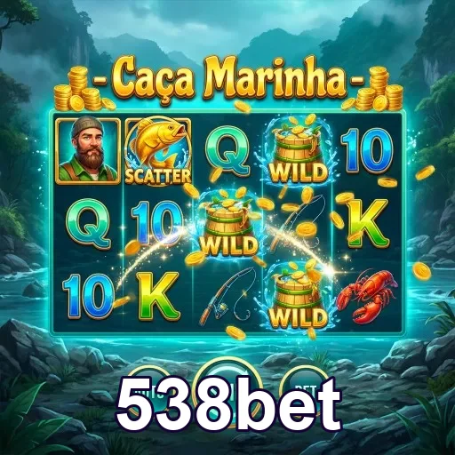 Interface do caça-níqueis 'Caça Marinha' na 538bet.