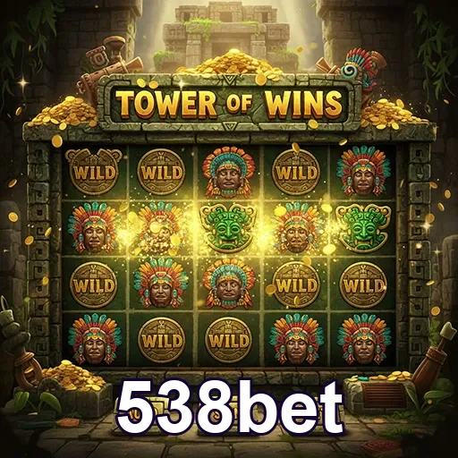 Slot 'Tower of Wins' da 538bet com elementos VIP visíveis.