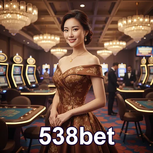 Jogadora em sala de cassino VIP na 538bet.